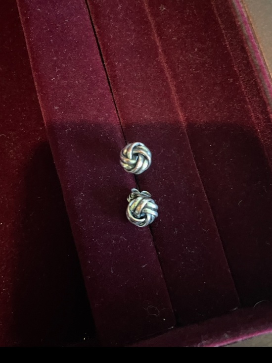Jewelry - Silver Love Knot Stud Earrings